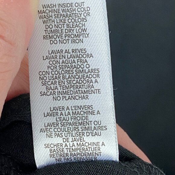 NEW Flora Nikrooz Black Crew Neck Tee Raven Knit Size Large Loungewear Minimal L - Picture 8 of 9